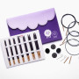KnitPro J'Adore Cubics Deluxe Interchangeable Circular Needle Set 60-80-100 cm 4-8 mm 7 rozmiarów