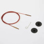 KnitPro Drut / Kabel do wymiennych okrągłych igieł dziewiarskich 56 cm (staje się 80 cm wraz z igłami) Brązowy