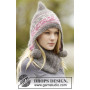 Sweet Winter Hat by DROPS Design - Dziergana Czapka + Szalik ze Wzorem Nordyckim Rozmiar S - XL