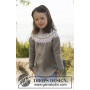 Silje jumper by DROPS Design - Wzór na Dziergany Sweter z Okrągłym Karczkiem Rozmiar 3 - 12 lat