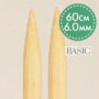 Drops Basic Round Sticks Birch 60cm 6.00mm / 23.6in US10